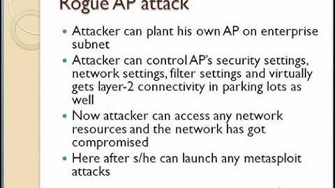 Attacks On Wifi (Rogue Access Point)
