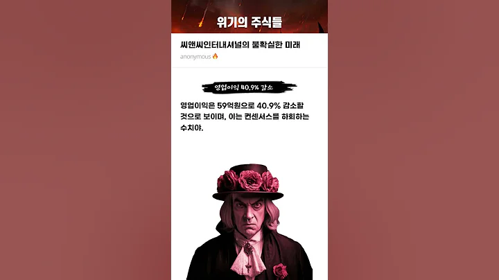 씨앤씨인터내셔널의 불확실한 미래 #20250404#씨앤씨인터내셔널#위기의주식들