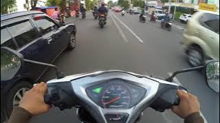 Vlog Test ride vario 110fi boreup 130cc bag 2