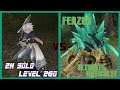 Toram online  2h solo level 260 vs ferzen the rock dragon ultimate difficulty