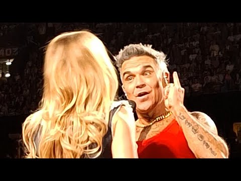 Robbie Williams & Davina Michelle - Relight My Fire - Live in JC Arena ...