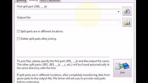 Tutorial para Unir Videos con File Splitter & Joiner