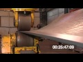 Production of a saddle shaped panel