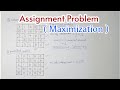 Maximization Assignment Problem in Hindi (Lecture.34)