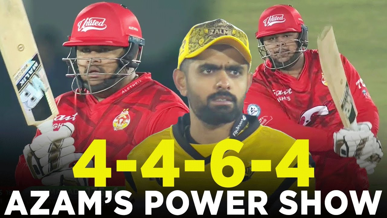 PSL 9 | Azam Khan's Power Show at Rawalpindi | Islamabad United vs ...