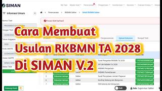 How to Prepare the 2028 Fiscal Year RKBMN in the Siman V2 Application