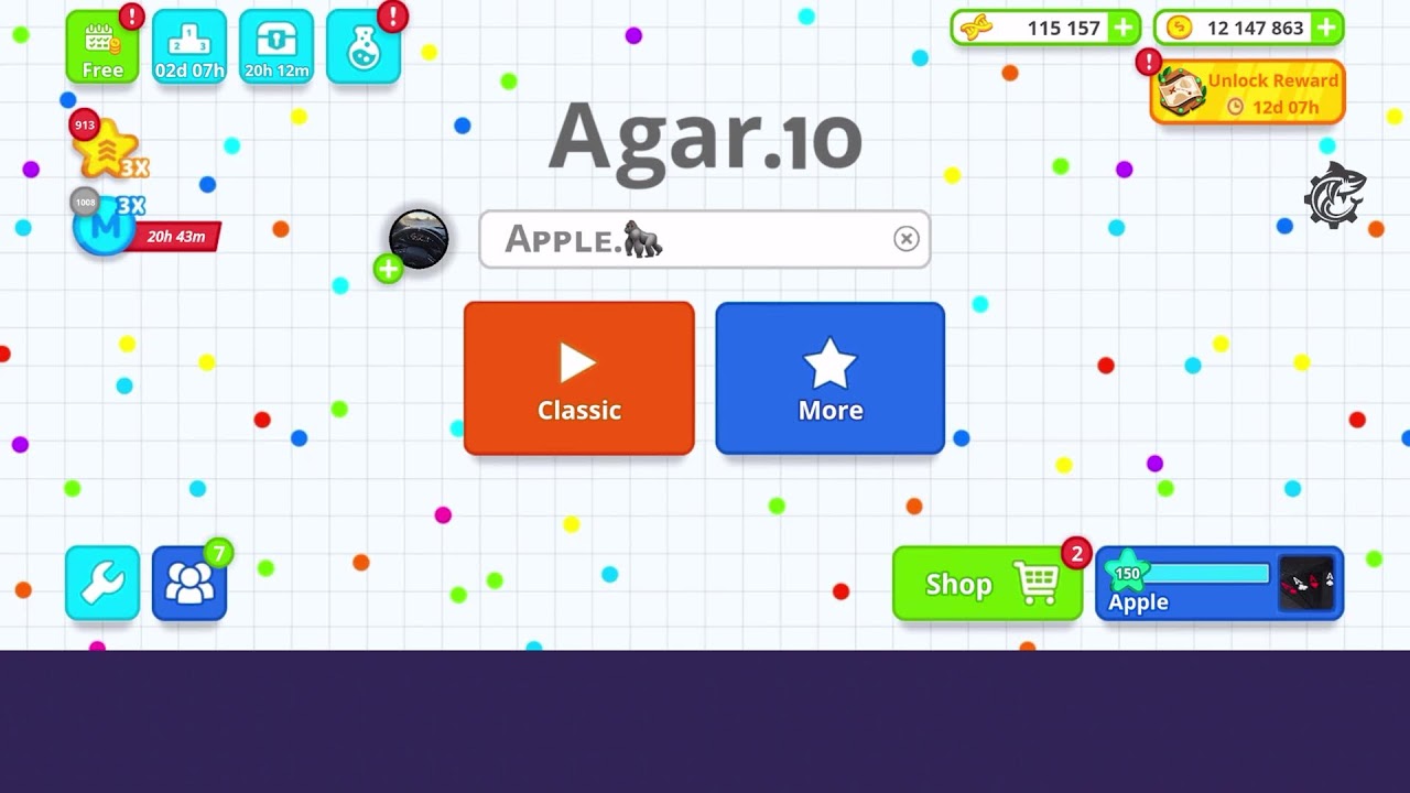 ⛔Agar.io Server⛔ Agario on Mobile with #bots  #AppleAgarLive #Live #Agario #giveaway #100