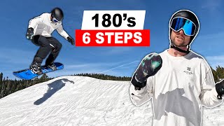 6 Steps To Improve Your 180's Snowboarding