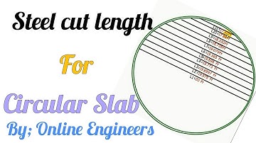 Steel Cut Length for Circular Slab.