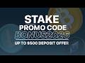 Stake Promo Code "BONUS2026" — Stake Code 200% Up To $500 Boost (2026 Overview)