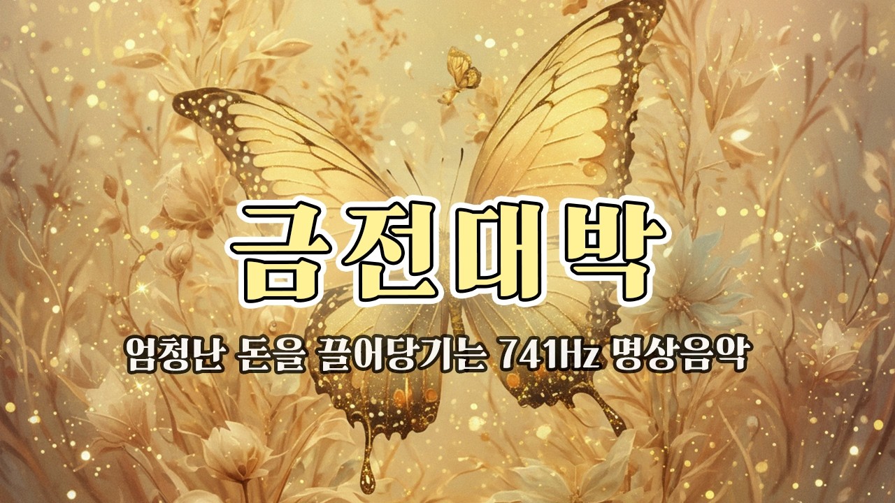 금전 대박! 엄청난 돈을 끌어당기는 741Hz 주파수 명상음악