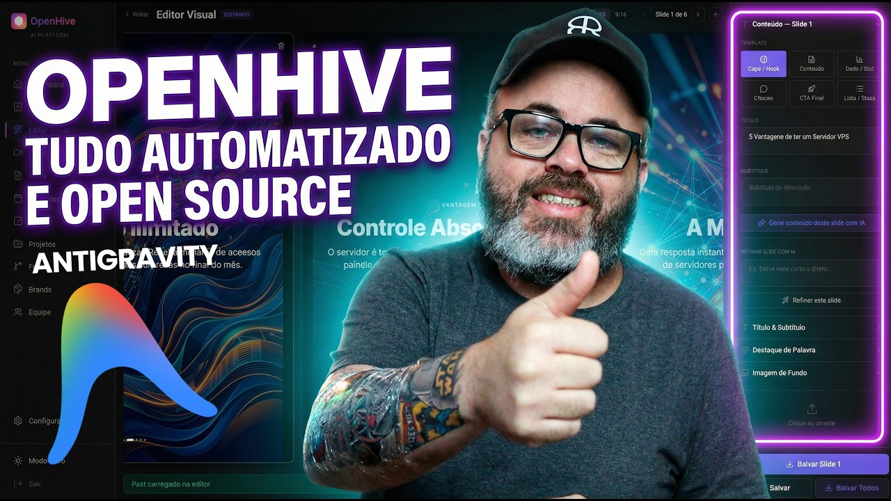 FREE - Como Automatizar Carrosséis com Agentes de IA (OpenHive)