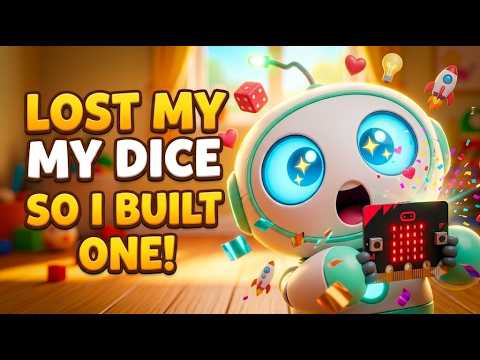 Chip LOST His Dice — So He Built One! 🎲 (micro:bit Coding for Kids)