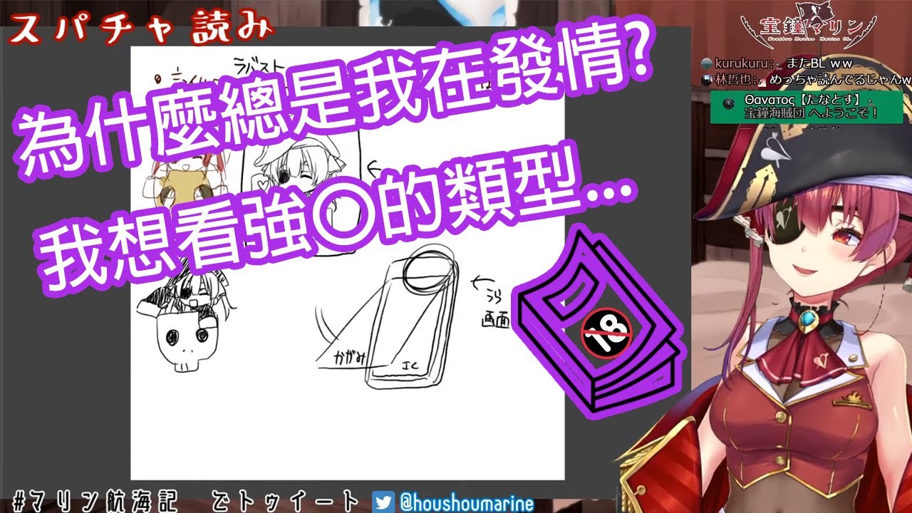 【Hololive中文】瑪琳船長希望自己的小本子會有更多的類型...