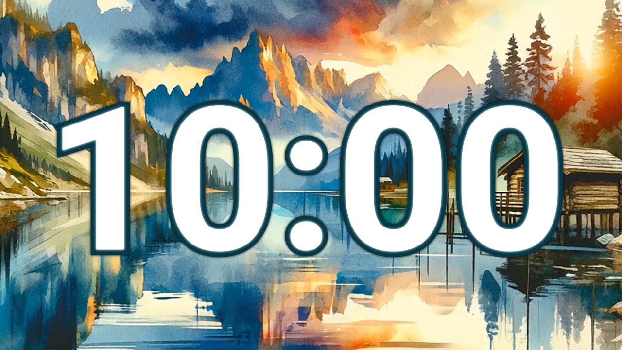 10 Minute Calm Timer 🌊 | Quiet Focus & Relaxation | Minimal Countdown ...
