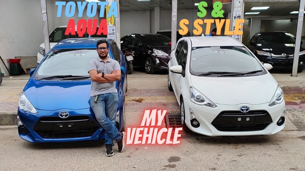 TOYOTA AQUA HYBRID 2017 PEARL & BLUE OVERVIEW & PRICE FOR BANGLADESHI