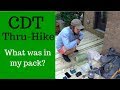 CDT Thru Hike  (What was in my Pack?)