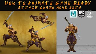 How to Create Game Ready Animation Attack Combo Move Sets | Autodesk Maya | Unreal Engine | Unity screenshot 4