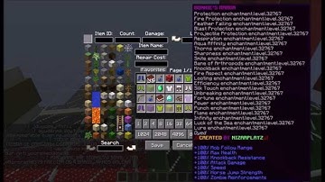 Minecraft Mod Showcase ALL-U-WANT Inventory Editor | Create Items Edit And More!