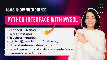 Python Interface with MySQL | REVISION | Class 12 Computer Science | ENGLISH