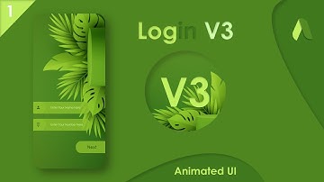How to create Professional and Animated Login Screen V3 in kodular with free aia file | UI/UX Part 1
