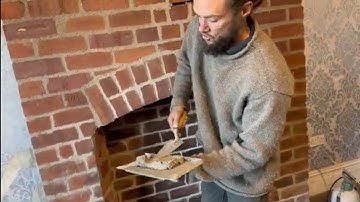 How to lime point brickwork fireplace Part 2