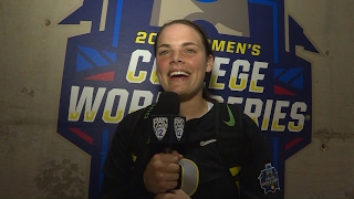 Women's College World Series: Oregon's Gwen Svekis reflects on HR, special moment for family