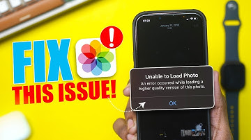 Fix "Unable To Load Photo" - An Error Occurred While Loading A Higher Quality Version Of This Photo