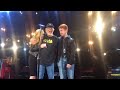 Bob Seger-DTE-Bob's kids on stage