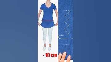 Best tip & Trick To Shorten T-Shirt in 5 Minutes  Miarti 🧵✂️