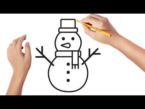Vídeo: Como Desenhar Um Boneco De Neve Com Um Lápis
