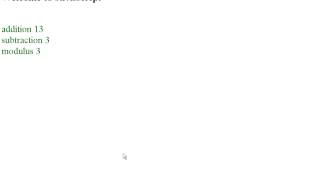 JavaScript 3 Numeric Operations