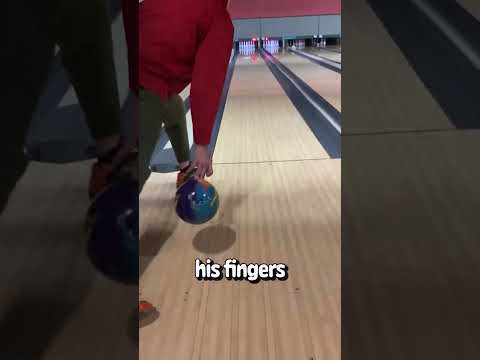 Bowling ball spin in slow motion looks crazy