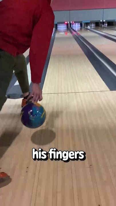 Bowling ball spin in slow motion looks crazy