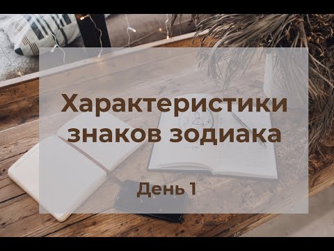 Планеты в знаках. Характеристики знаков зодиака.