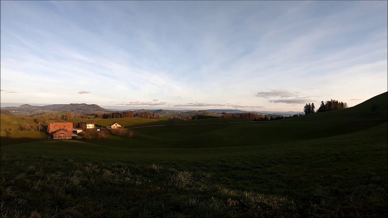 Zeitraffer Rundblick 180° in Menzingen  ZG