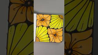 Simple Flower Zen Doodle For Beginners | Easy Step by Step
