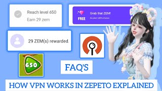 Zepeto Tutorial: How VPN works on Grab that Zems / FAQ's about using VPN in Zepeto/ Zepeto zems 2023