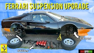 DIY Driveway Ferrari Suspension Full Replacement   Upgrading 40 Year Old System & Saving Thousands