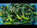 How to prepare  cook chinese kale greens and pinaksiw na pangat na galunggong sa kamias