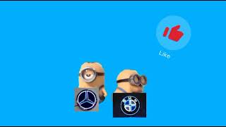 Meme BMW VS Mercedes Minion. Мем БМВ против Мерседес миньоны прикол.