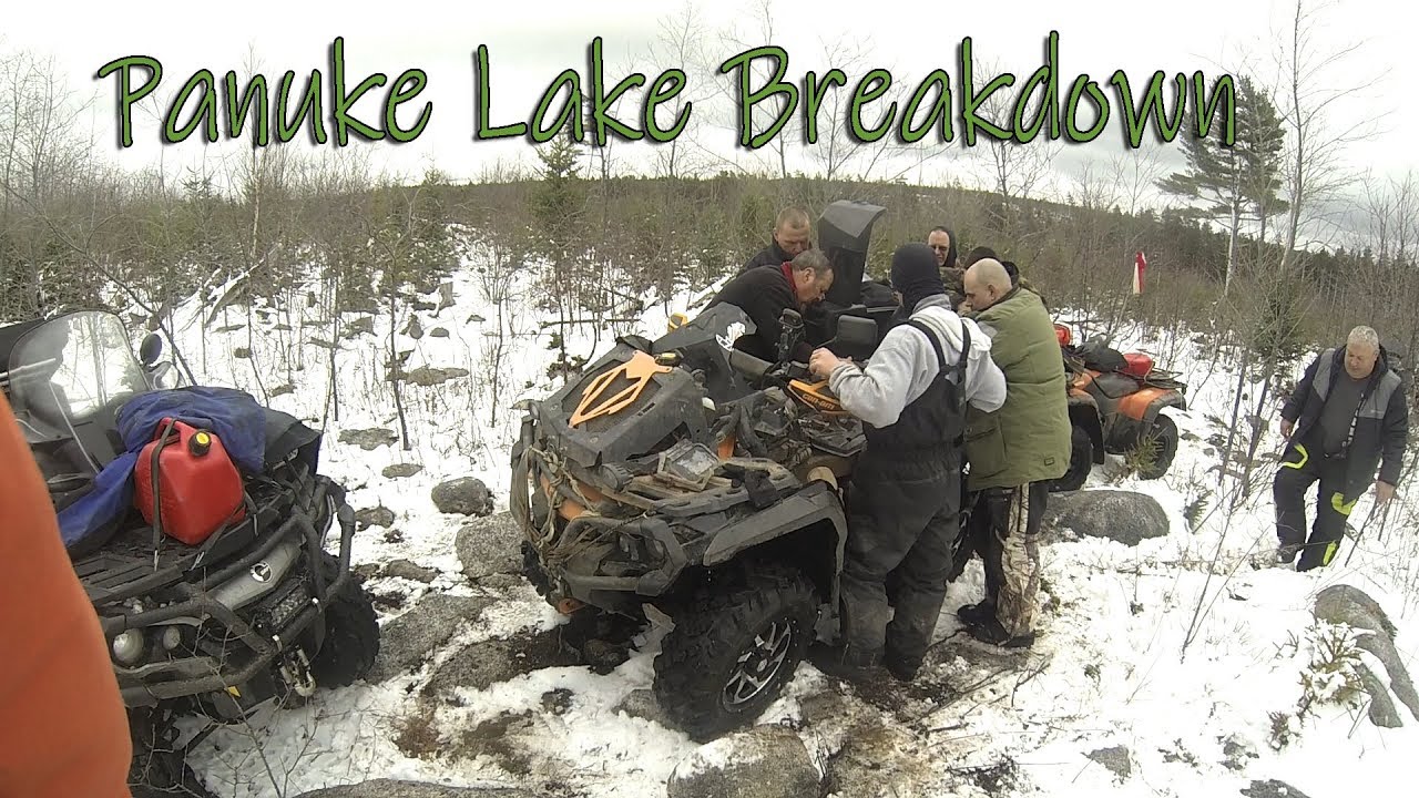 ATV Ride near Panuke Lake. Can-AM Breaks down.