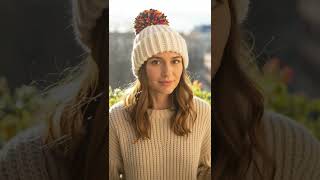 Download Cheerful Rib Crochet Beanie Pattern in bio #crochet