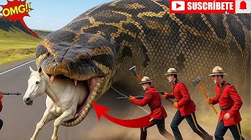 Heroic Rescue Team Saves Lonely Horse from Giant Python Terrifying Attack🐴🐍