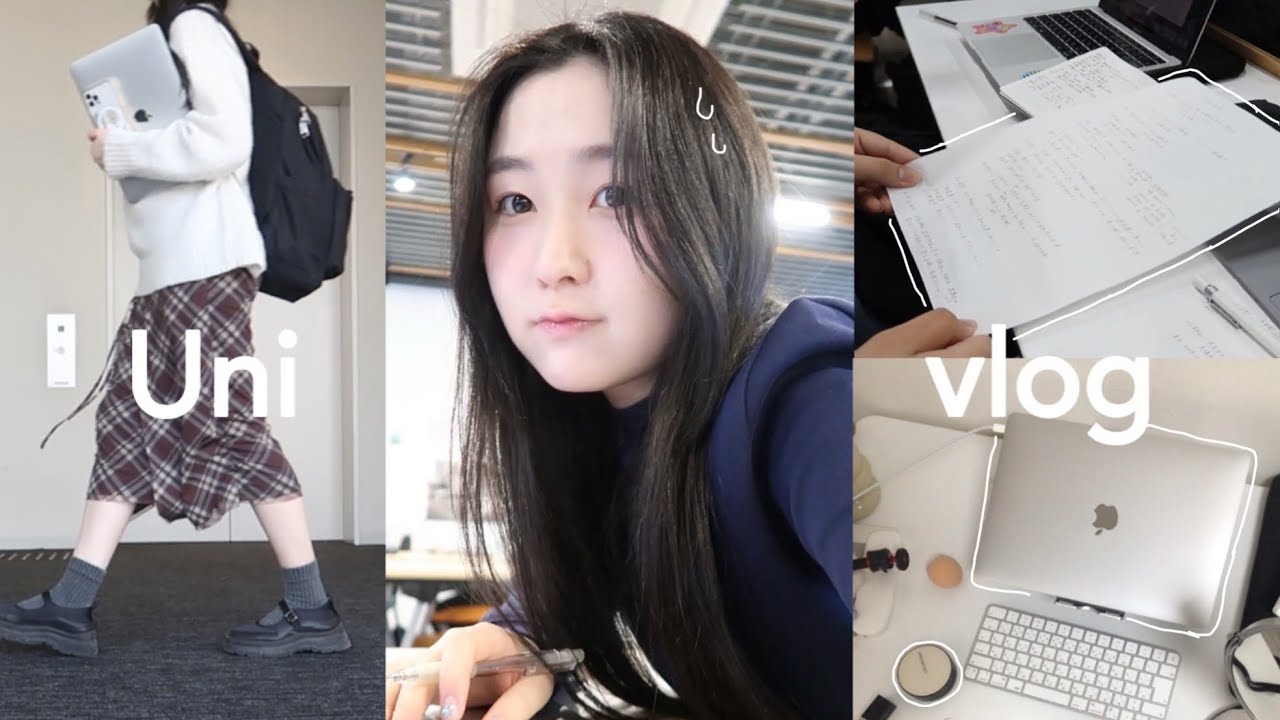 Uni vlog🖇️ : 1限から行く大学3年生vlog | 課題に追われるキャンパスライフ | ootd | study with me