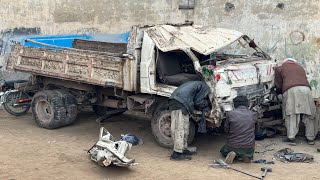 Completely Damaged Hino Truck Repair in a new way / Old Truck Restoration