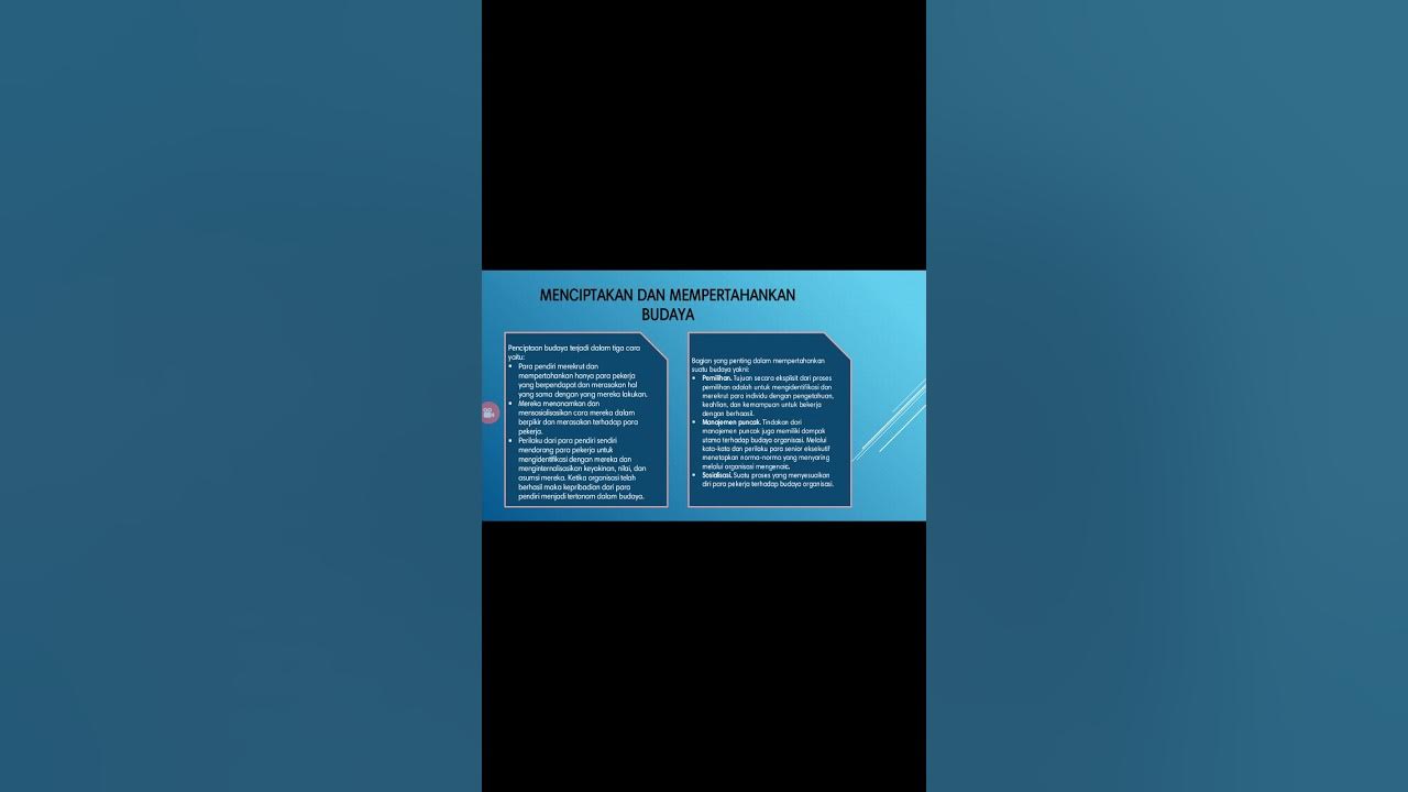 Budaya Organisasi YouTube Video