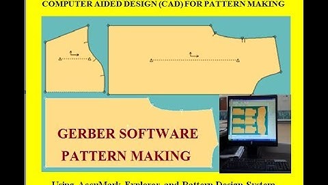 computer aided design (cad) for pattern making | Gerber pattern making @rmgpm16