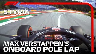 Max Verstappen's Onboard Pole Lap | 2021 Styrian Grand Prix | Pirelli
