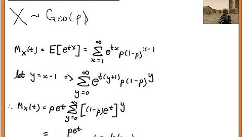 Geometric Distribution Moment Generating Function Proof